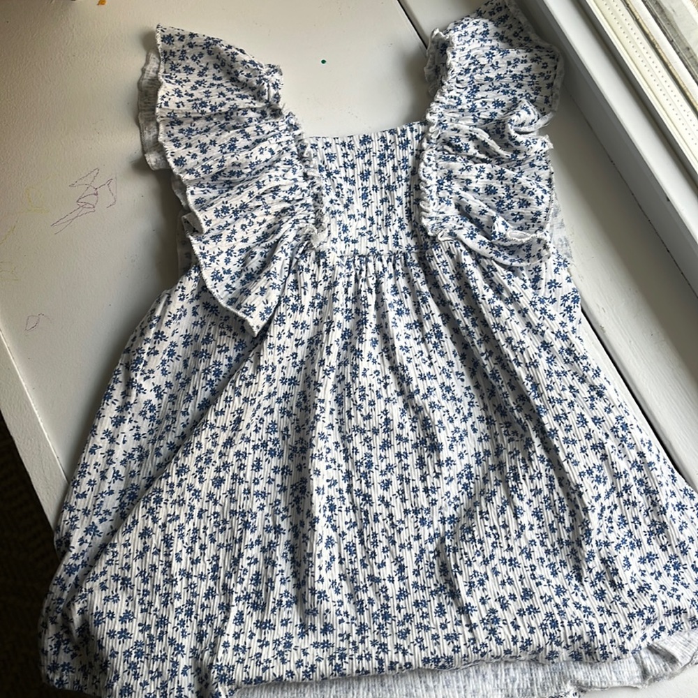 Zara floral blue dress NWT 2/3